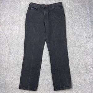 VTG Lee Jeans Mens‎ 36x32 Black Regular Fit Straight Leg Cotton Denim Pants USA